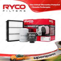 Ryco Oil Air Fuel Filter Service Kit for Mitsubishi Triton ML 06/2006-06/2009