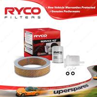 Ryco Oil Air Fuel Filter Service Kit for Nissan 280C P330 03/1978-1979
