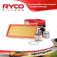 Ryco Oil Air Fuel Filter Service Kit for Peugeot 508 2.0L DW10CTED4 08/2011-On