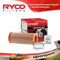 Ryco Oil Air Fuel Filter Service Kit for Saab 9000 4cyl 2.3L Petrol 1993-1998