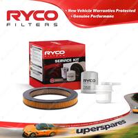 Ryco Oil Air Fuel Filter Service Kit for Toyota Corolla AE71 10/1983-1985