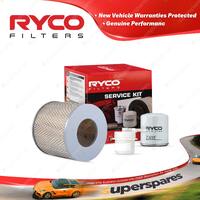 Ryco Oil Air Fuel Filter Service Kit for Toyota Hilux RN85 01/1993-1997
