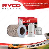 Ryco Oil Air Fuel Filter Service Kit for Toyota Tarago Diesel 2C 1983-1988