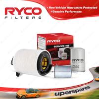 Ryco Oil Air Fuel Filter Service Kit for Volkswagen Golf Mk V FSI 08/2004-2009