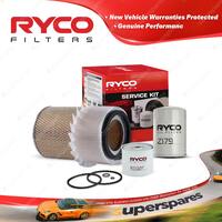 Ryco Oil Air Fuel Filter Service Kit for Mazda T3000 WE Parkway Bus WE 4cyl