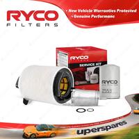 Ryco Oil Air Fuel Filter Service Kit for Volkswagen Caddy 2K 4cyl 1.6L Petrol