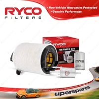 Ryco Oil Air Fuel Filter Service Kit for Volkswagen Golf Mk V FSI 4cyl 1.6L 2L