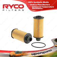 Ryco Oil Filter for Alfa Romeo Giulia Stelvio TDiesel 2.1L Height 130mm