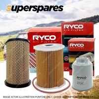 Ryco 4WD Air Oil Fuel Filter Service Kit for Nissan Navara D22 ZD30