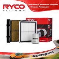 Ryco Oil Cabin Air Filter Service Kit for Subaru XV GP7 Forester SJ FB25A 12-17