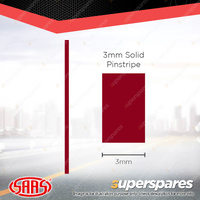 SAAS Pinstripe Solid Line Car Tape Decals Stickers Burgundy 3mm x 10 Metres