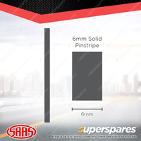 SAAS Pinstripe Solid Line Car Tape Decals Stickers Charcoal 6mm x 10 Metres