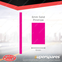 SAAS Pinstripe Solid Line Car Tape Decals Stickers Pink 6mm x 10 Metres