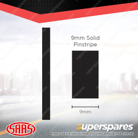 SAAS Pinstripe Solid Line Car Tape Decals Stickers Black 9mm x 10 Metres