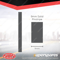 SAAS Pinstripe Solid Line Car Tape Decals Stickers Charcoal 9mm x 10 Metres
