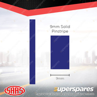 SAAS Pinstripe Solid Line Car Tape Decals Stickers Dark Blue 9mm x 10 Metres