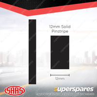 SAAS Pinstripe Solid Line Car Tape Decals Stickers Black 12mm x 10 Metres