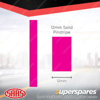 SAAS Pinstripe Solid Line Car Tape Decals Stickers Pink 12mm x 10 Metres
