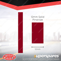 SAAS Pinstripe Solid Line Car Tape Decals Stickers Burgundy 12mm x 10 Metres