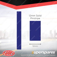 SAAS Pinstripe Solid Line Car Tape Decals Stickers Dark Blue 12mm x 10 Metres