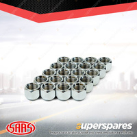 SAAS Wheel Nut OE Open End 14 x 1.50 Chrome Finish - in a Pack of 20