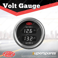SAAS Dual Digital Gauge Volt 8v-18v / Volt 8v-18v Trax Dual Battery