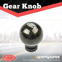 SAAS Carbon Fibre Car Gear Stick Shift Knob - Ball with 3 Threaded Inserts