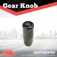 SAAS Carbon Fibre Car Gear Stick Shift Knob - Aluminium 90mm Customisable