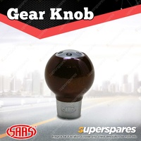 SAAS Wood Finished Gear Knob Round Shift Knob Shifter Lever Universal