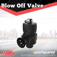 SAAS Blow Off Valve Adjustable Compact Dual Port Factory Replacement Type Black