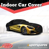 SAAS Car Cover Indoor Classic Ultra 4 Way 4.40m-4.7m Black Finish