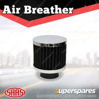 SAAS Air Breather Black 35mm Neck Urethane Base Includes Hose Clamps