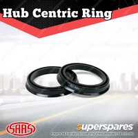 Pair SAAS Hub Centric Rings ABS Plastic 73.1mm OD 59.1mm ID Seating Flange