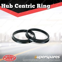 Pair SAAS Hub Centric Rings ABS Plastic 73.1mm OD 66.9mm ID Seating Flange