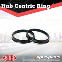 Pair SAAS Hub Centric Rings ABS Plastic 73.1mm OD 67.1mm ID Seating Flange