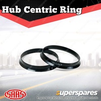 Pair SAAS Hub Centric Rings ABS Plastic 73.1mm OD 71.5mm ID Seating Flange