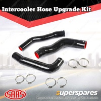 SAAS Silicone Intercooler 3 Pipe + Clamp for Mitsubishi Triton ML MN Challenger