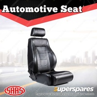 SAAS Seat Trax Premium Seat Black PU Easy Wipe Clean ADR Compliant Dual Recliner