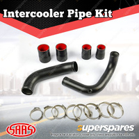 SAAS Intercooler Black Alloy Pipe Kit for Nissan Patrol GU Y61 ZD30 CRD 06-17