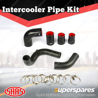 SAAS Intercooler Black Alloy Pipe Kit for Nissan Patrol GU Y61 ZD30 2000-2006