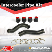 SAAS Intercooler Black Alloy Pipe Kit for Isuzu D-MAX MU-X 3.0L 2017-2020