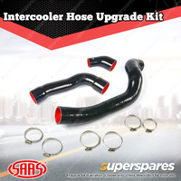 SAAS Silicone Intercooler Black 3 Pipe Kit for Mazda BT50 B22 2.2L 2011-2020