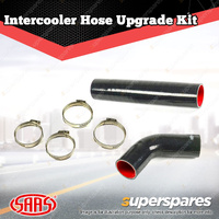 SAAS Silicone Intercooler 2 Pipe and Clamp Kit Cold for Holden Captiva CG 2.2L