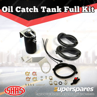 SAAS Oil Catch Tank Full Kit Black Tank for Toyota Hilux GUN 2.4L 2.8L 2015-On