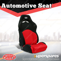 SAAS GT Automotive Seat Dual Recline Black/Red ADR Compliant Offer Comfort