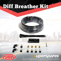 SAAS Diff Breather Kit Alloy 4 Port Plumbing 1/8 Inch BSPT Thread Size