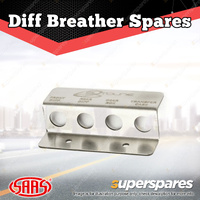SAAS Diff Breather Manifold Stainless Steel Bracket 4 Port Plumbing