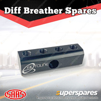 SAAS Diff Breather Manifold Aluminium Bracket 4 Breather Ports Suit DB1004