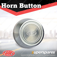 SAAS Horn Button Brushed Alloy Billet Tall Suits Deep Dish Steering Wheels