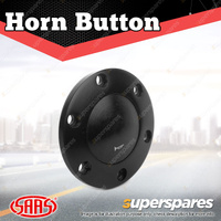 SAAS Horn Button Black Billet to Suit Classic Range of Steering Wheels